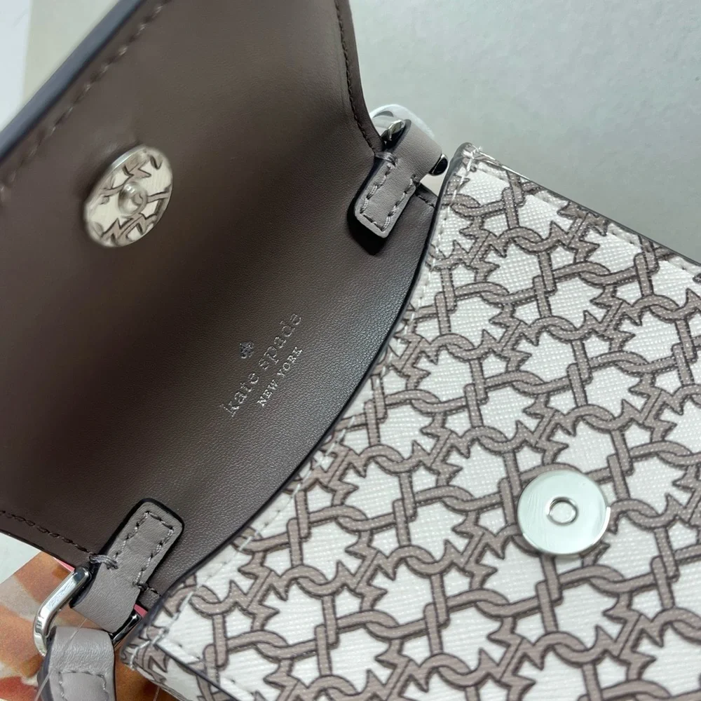 (new+tag) Kate Spade flap phone crossbody fits large iPhone Pro Max + card slots